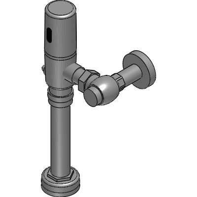 Zurn Elkay Battery Powered Exposed Sensor Flush Valve for Water Closets Industrial Valves