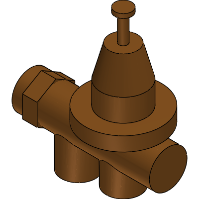 Zurn Elkay Lead-Free* Water Pressure Reducing Valve with Integral Strainer with Integral By-pass Check Valve Industrial Valves
