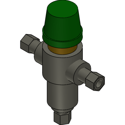 Zurn Elkay Aqua-Gard® Thermostatic Mixing Valve w/ Thermal Flush Mode Industrial Valves