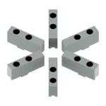 6-čelisťové pákové sklíčidlo