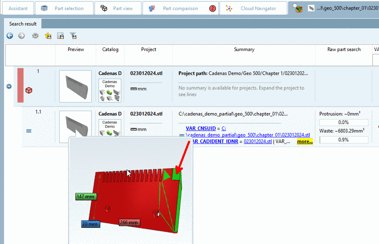 Inventor iProperties -> tabbed page "Custom" -> CNS_CNSMAT