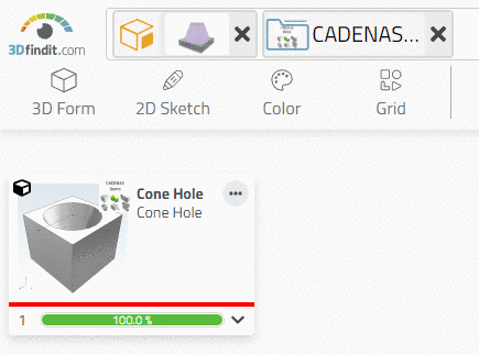 Example project with many value range variables, which interactively build up the part number