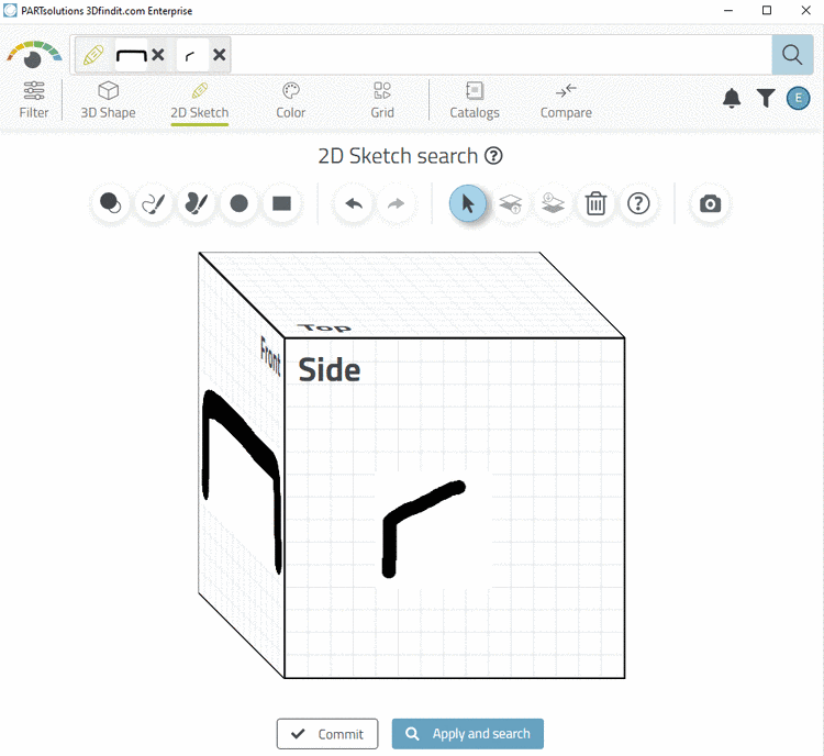 Example: Display of the internal identifier under "Products".