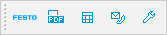 Catalog help toolbar (example for Festo catalog)