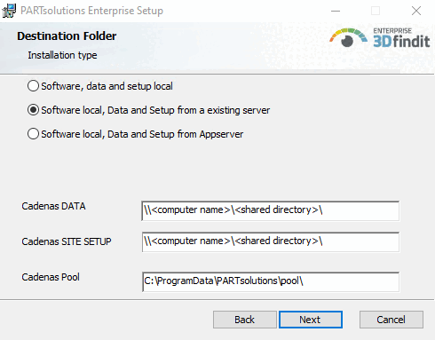 Destination Folder (2nd dialog)