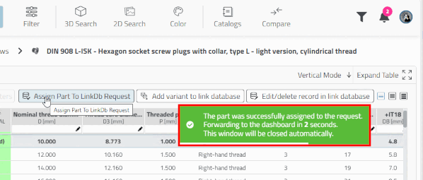 Notification in the tooltip