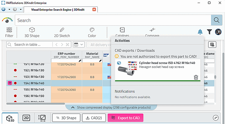Activities" dialog box