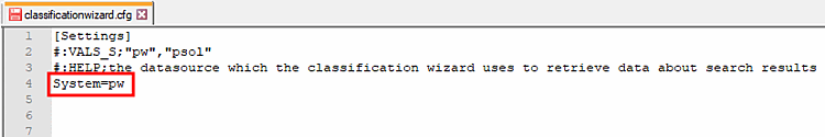 Only the changed key is contained in the configuration file