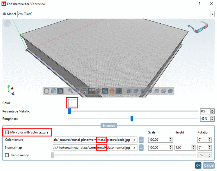 Example: Texture + Color White