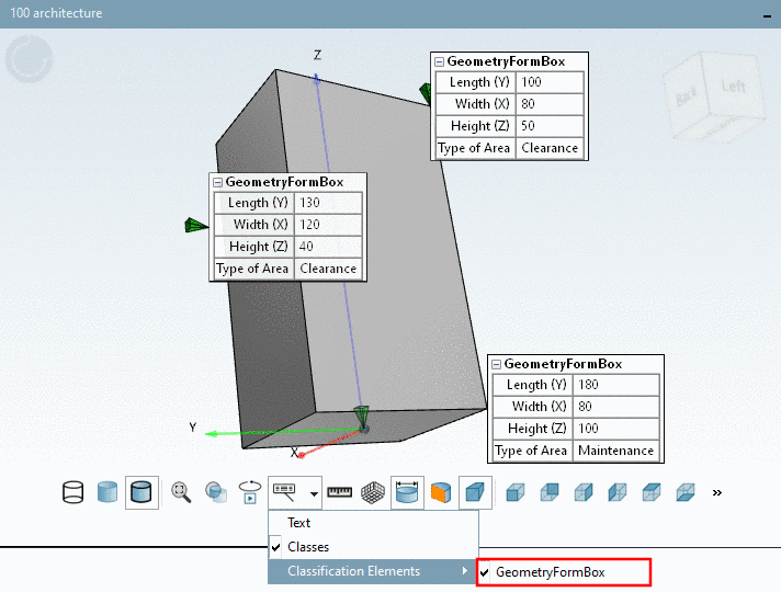 Classification Elements -> GeometryFormBox