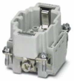 Pin insert/contact insert for crimps 1648157 (the system contains slots which can receive crimp contacts)