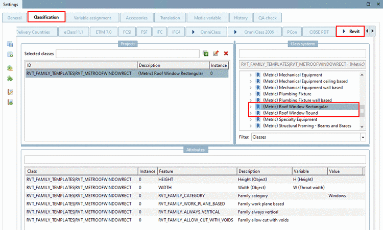 "Revit" Classification