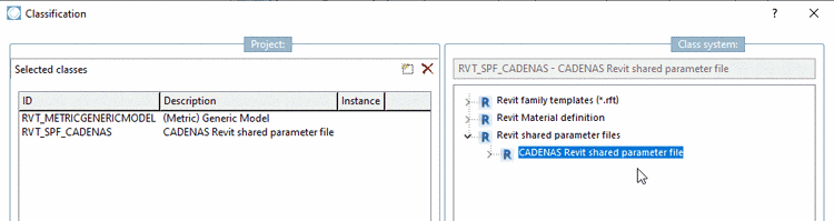 Class "CADENAS Revit shared parameter file"