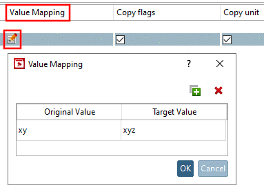 "Value Mapping" dialog box