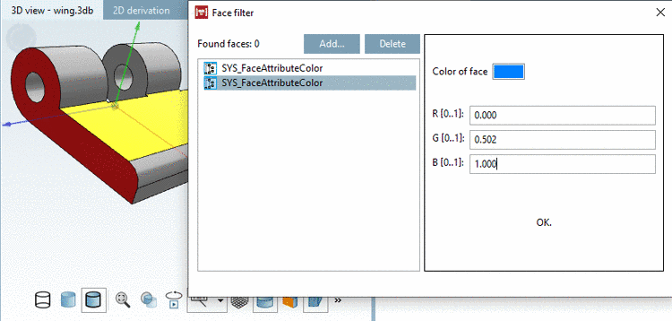 In the sample part, no blue faces have been found.
