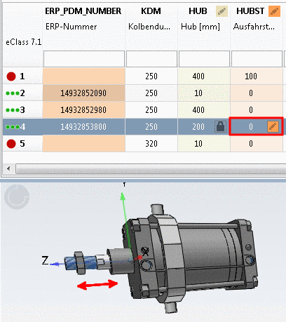 Geometry attribute pinned on 200, Function attribute not pinned with current value of 0.