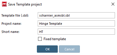 Save Template project