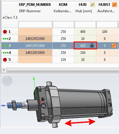 Geometry attribute is pinned on 400, Function attribute is not pinned and has the current value of 0.