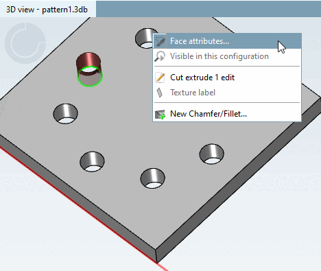 Call area attributes. [Face attributes...].. on any element