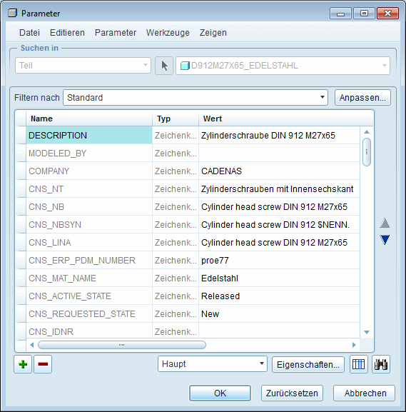 Creo: Parameter