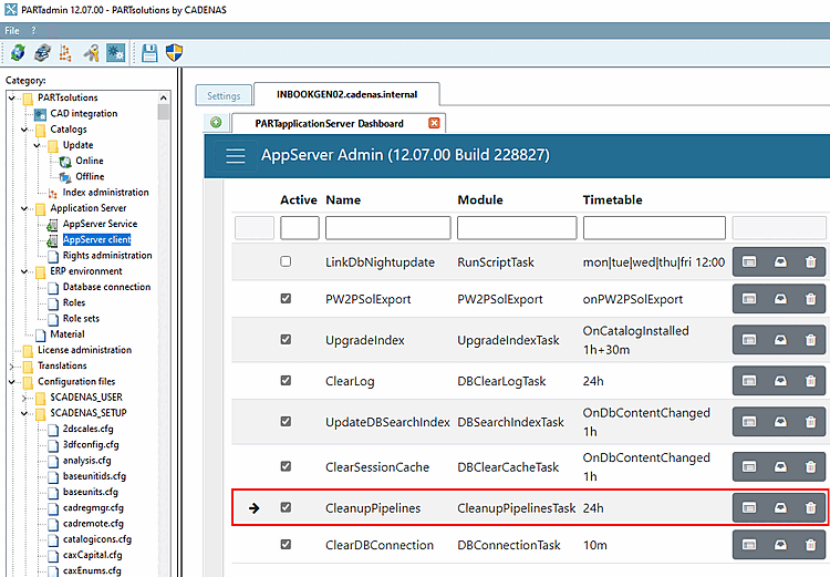 Dashboard: CleanupPipelines