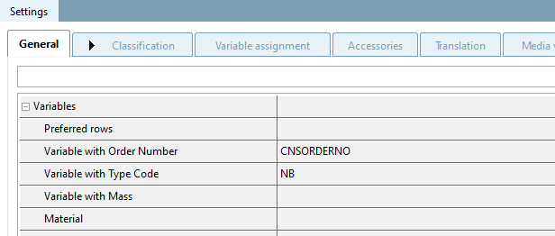 Variable with order number & variable with type code