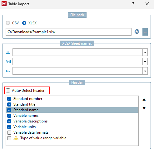 Import tables [Table import]