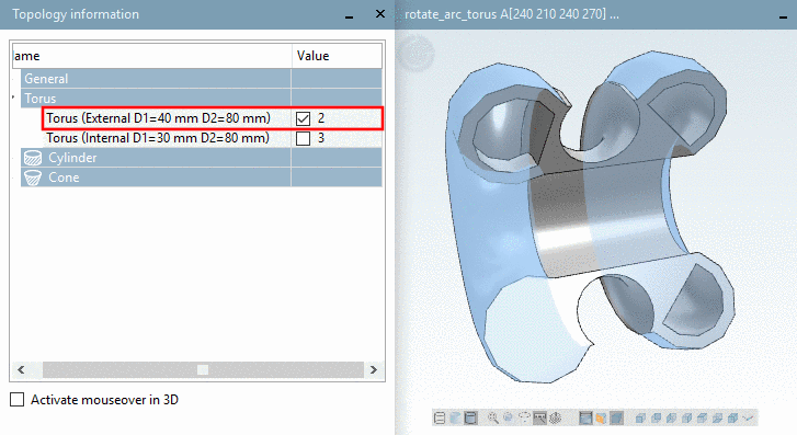 Example - Part with 2 tori (External)