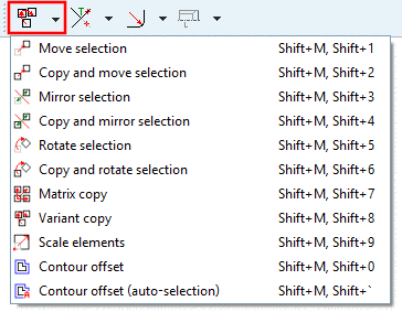 Modify -> Transform (grouped)