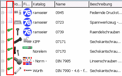 Sort by green/red project characteristic