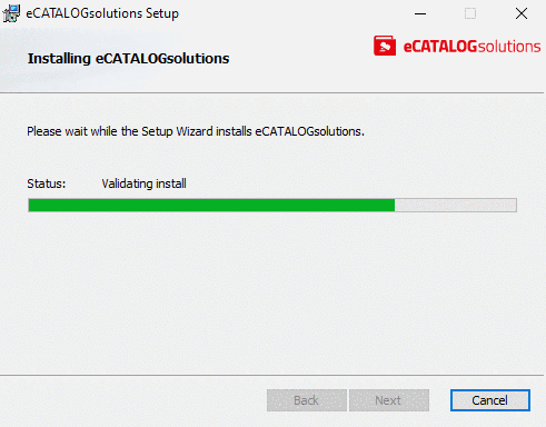 Installing eCATALOGsolutions