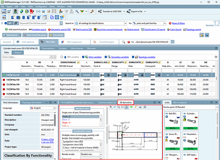 Docking window 2D derivation