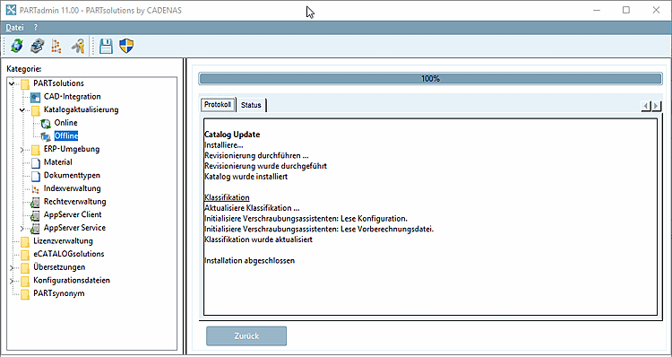 Protocol " tab page