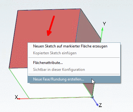 New Chamfer/Fillet...