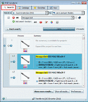 "Search" tabbed page