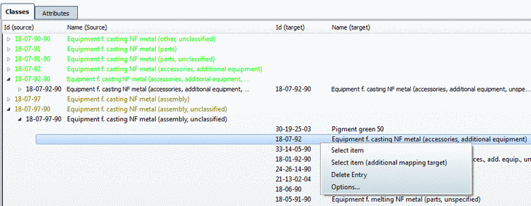 Open report via tooltip in index tree