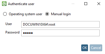 Authenticate user