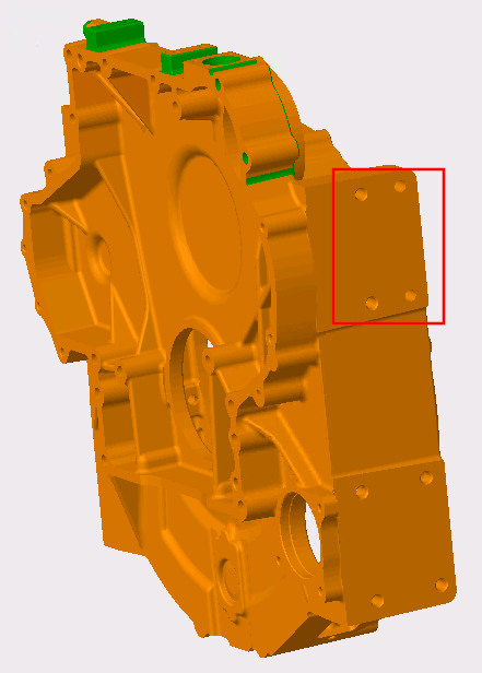 PRT (CREO PARAMETRIC) part with holes