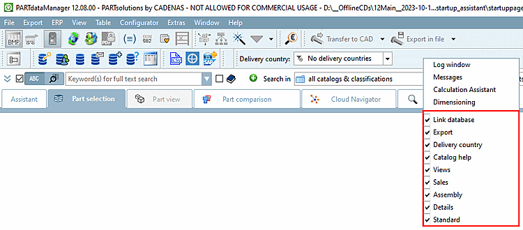 Show or hide toolbars