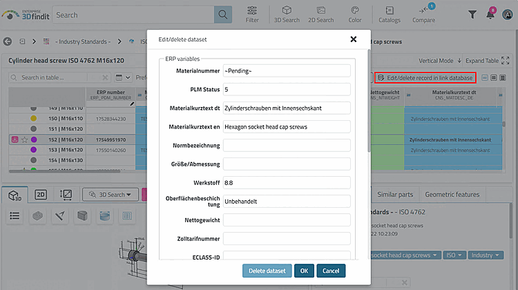 Edit/delete data record [Edit/delete dataset]