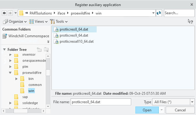 Register auxiliary application
