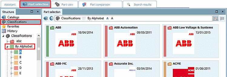 Classification: By Alphabet