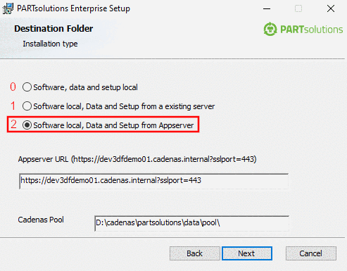 Installation type "2"