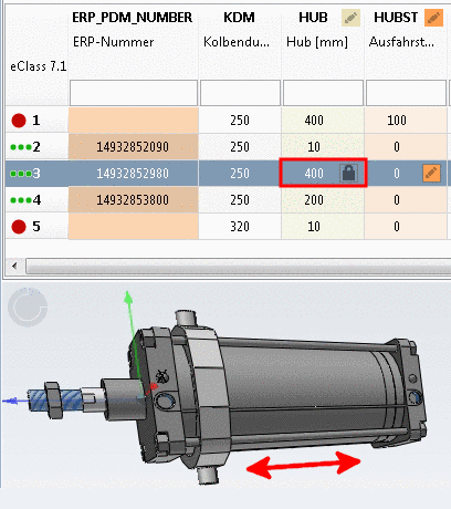 Geometry attribute is pinned on 400, Function attribute is not pinned and has the current value of 0.
