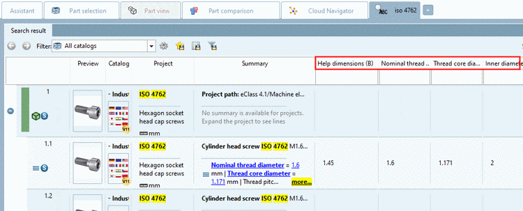 Variable description in front - Variable behind