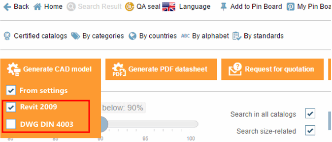 Example: Export in PARTcommunity