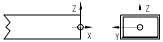 LREL: Rectangular hole fitting