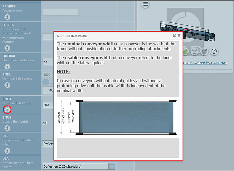 Tooltip with additional information on PARTcommunity: