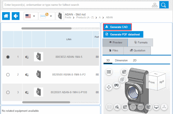Example supplier portal