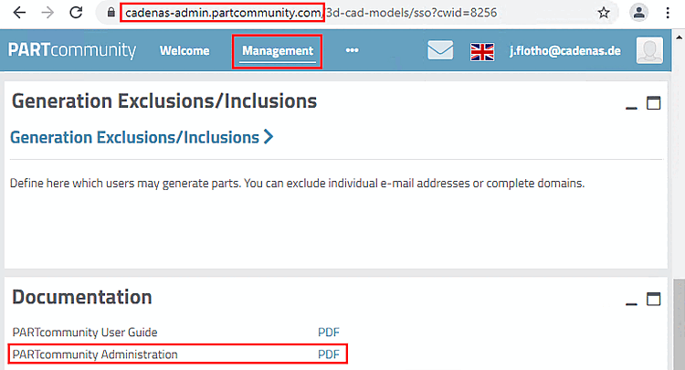 Download PDF for PARTcommunity Administration